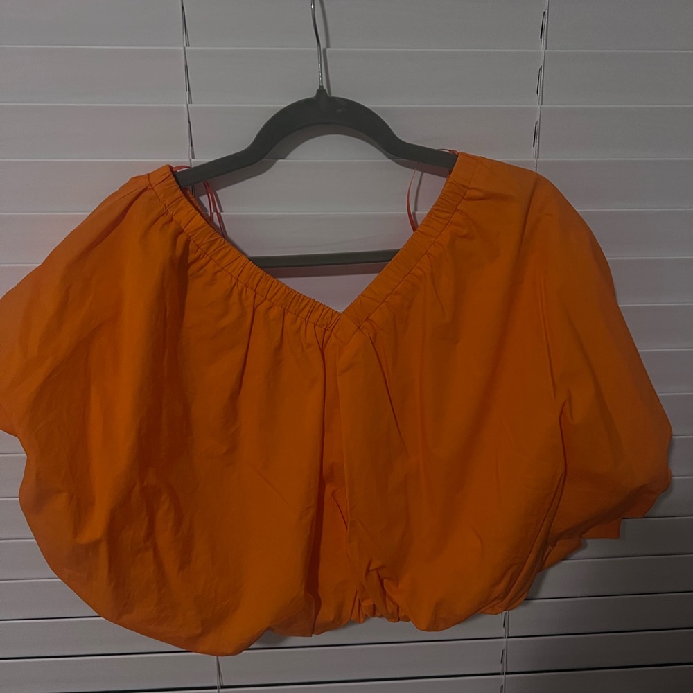 Endless Rose Vibrant Orange Crop Top